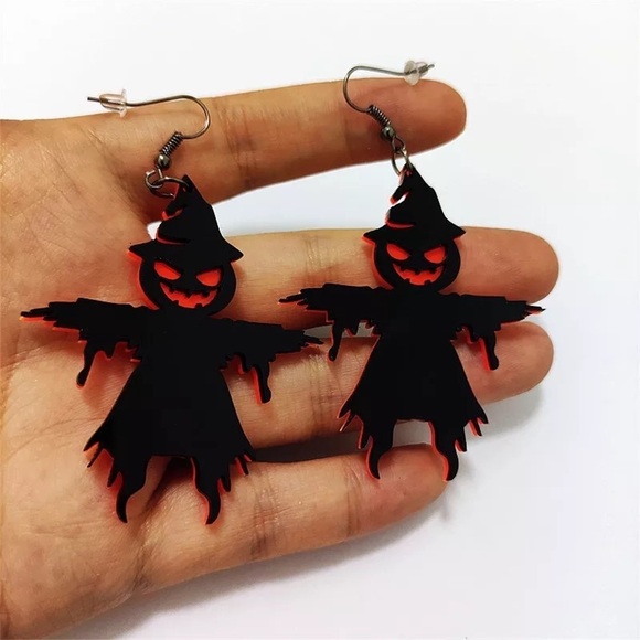 Jewelry - Jack-o’-Lantern Halloween Dangle Earrings